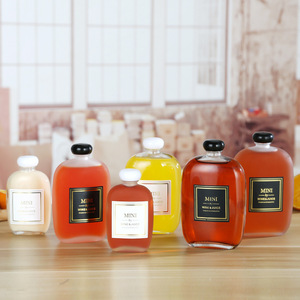 Bouteilles en verre dépoli en gros pour jus de fruits, spiritueux, vin clair, bouteilles de café plates créatives et portables, <span class=keywords><strong>vodka</strong></span> - Product Image 3