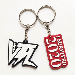 Custom Soft Plastic Pvc Key Holder <b>Personalized</b> logo 2d 3d Shaped Pvc <b>Keychains</b> - Product Image 2