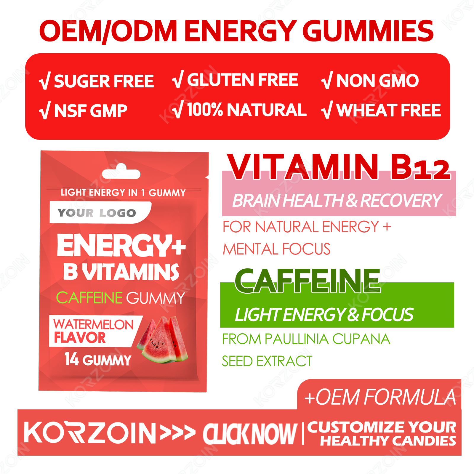 08# OEM/ODM B VITAMINS ENERGY+GUMMY