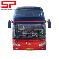 Autobus d'occasion Yu--tong-Bus à deux étages, rouge, conduite à droite, cabine de nuit, double porte, grande capacité, en promotion