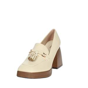 Mocassins à talon plateforme en cuir pour femme Menbur avec détail pompon - Product Image 6
