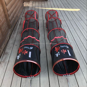 Pêche en <span class=keywords><strong>mer</strong></span>, Portable, pliable, flottant, poisson, crevettes, filet, piège, Cage de gardien de pêche - Product Image 4