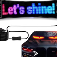 Affichage LED interactif portable et programmable pour voiture, écran souple numérique pour pare-brise de voiture et camion, effet œil de démon