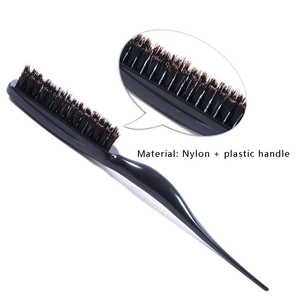 Brosse à cheveux professionnelle pour salon, vente chaude, poils noirs, peigne en plastique pour coiffure, outil de coiffage, peigne à queue, brosse à gros ventre pour - Product Image 1