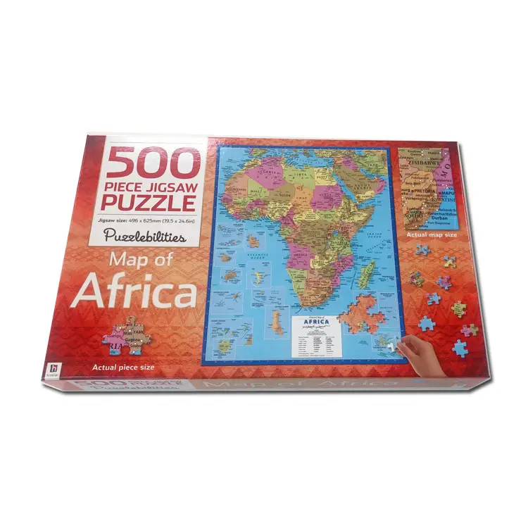 カスタム500個アフリカマップジグソーパズル