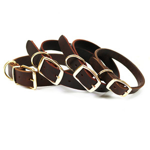 Honden Lederen Halsband Voor Middelgrote En Kleine Honden Golden Retriever Teddy <span class=keywords><strong>Corgi</strong></span> Verstelbare Lederen Halskraag - Product Image 2