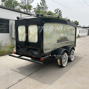 รถพ่วงบรรทุกโลงศพแบบล้อคู่พร้อมม่านตกแต่งอย่างหรูหรา - Product Image 4