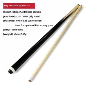 Venta al por mayor 350g Negro Eight-Nine Ball Snooker Cue Unweighted 1/2 <span class=keywords><strong>Billar</strong></span> Cue para Pool Sport - Product Image 3