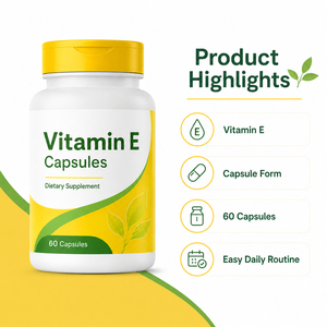 Nouveau Complexe de Vitamine E Naturelle Ultra Tocotriénols 330mg Mélange Antioxydant Soutien Immunitaire Santé de la Peau Adulte 60 Certifié GMP - Product Image 2