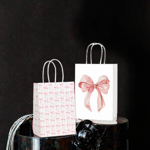 Custom Heavy-Duty <b>Biodegradable</b> Recyclable Kraft <b>Paper</b> Tote Bags Punching Handles for Candle Craft Packaging Retail Boutique Use - Product Image 3