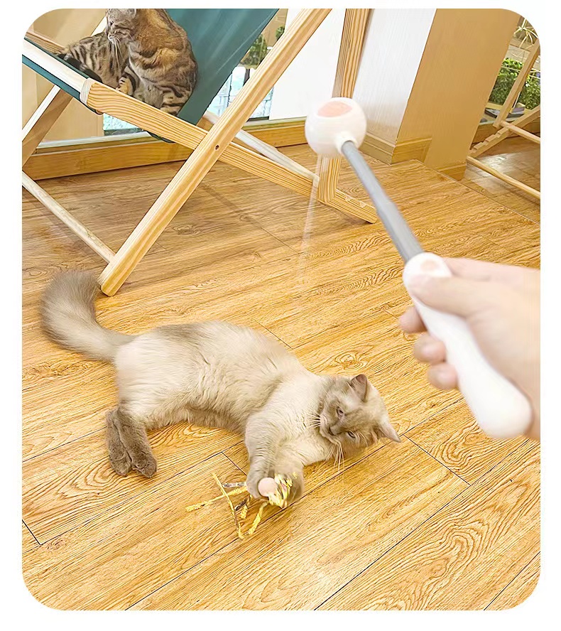 Wholesale Nice Quality Interactive Interesting Funny Cat Teaser Stick Laser Toy Led Laser Pets Toys For Pet Cat