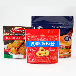 Bolsa de Empaque Plana para Alimentos Congelados, Vacía, con Sello de 3 Lados, Impresión Personalizada para Empanadas, Samosas, Bolas de Pescado <span class=keywords><strong>Frito</strong></span>, Tortillas y Nuggets de Cangrejo - Product Image 1