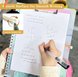 Multi-Functional A4 Spiral Storage <b>Folder</b> Cross Border Clipboards <b>Plastic</b> Pad Writing Loose Leaf Divider Custom Logo Full - Product Image 2