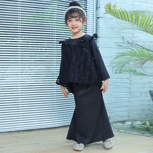 Baju Kebaya-niños musulmanes de color negro, traje árabe para niños, Kebaya, Baju, Kurung
