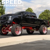 Jantes Super Single Forgées Véritables 24x14 26x16 28x16 8x170 8x180 à Bord Large, Déport Personnalisé, Poli, Profondes pour Ford F250 F350