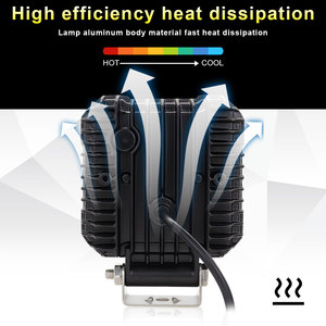 Foco LED de 12V y 36W, Cuadrado de 4 Pulgadas, con 2 Años de Garantía, para Uso en Autos/SUV/ATV/UTV/Remolques - Product Image 6