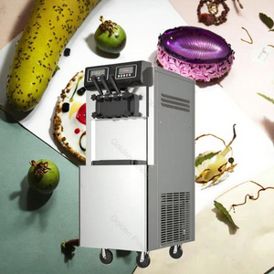 Machine à crème glacée professionnelle commerciale haute production, gelato et glace molle, 3 saveurs, sur pied, en acier inoxydable, 220V, garantie 1 an - Product Image 2