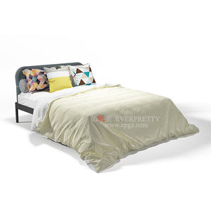 Ensemble de meubles de chambre à coucher durables King Cadre horizontal en métal pour lits doubles avec palettes en métal - Product Image 3