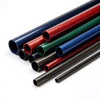 Tube en fibre de carbone coloré, amortisseur de chocs, tube CFRP pour cardan de caméra, jib, slider, voiture RC, avion, bateau, modèle de châssis