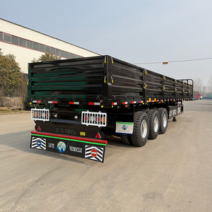 Semi-remorque plateau 3 essieux 60 tonnes à ridelles latérales pour <span class=keywords><strong>transport</strong></span> de conteneurs, <span class=keywords><strong>prix</strong></span> usine, pour le marché africain - Product Image 5