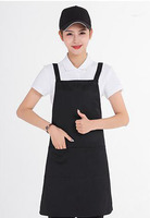 Tablier de cuisine en polyester imperméable 340g avec poche, sangle réglable, tissu Dobby, logo personnalisé disponible