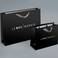 Sacs cadeaux en papier de luxe personnalisés avec logo de marque privée, faible MOQ, pour vêtements
