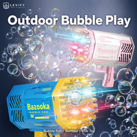 Machine à bulles automatique pour enfants, jouet amusant pour les fêtes d'été en plein air, cadeau pour enfants, vente en gros, approvisionnement en vrac