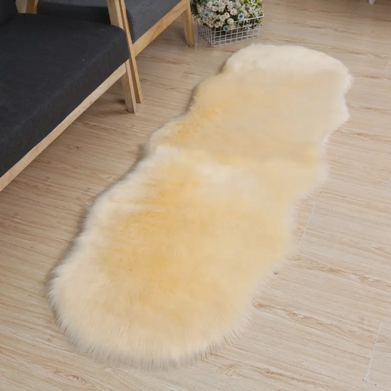 Shaggy Luxury Fuzzy Soft Faux Fur Fluffy Area Rug Carpet Rugs Plush Carpet Bedside Floor Mat For Bedroom Living Room