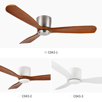 Kit de ventilateur de plafond C043 42/48/52 avec télécommande, ventilateur de plafond 42/48/52 avec kit d'éclairage, entreprise de fabrication de ventilateurs de plafond