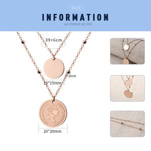 طبقة مزدوجة المختنقون قلادة أستراليا 1998 إليزابيث الثانية العملات المعلقات سلسلة من الخرز قلادة - Product Image 2