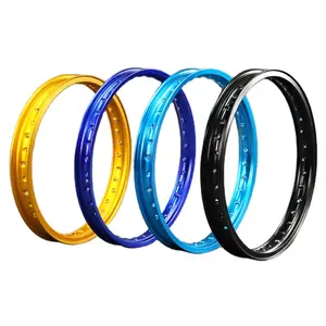 12 15 17 18 19 21 23 26 30 inch 36 lỗ anodization Dirt Bike hợp kim rim trung tâm vành xe máy vàng Nhôm nói bánh xe rim