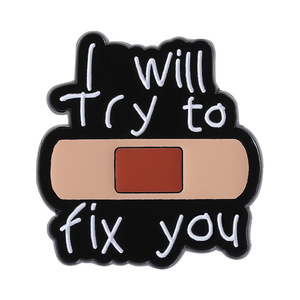 Broche en émail inspirante de <span class=keywords><strong>phrase</strong></span> encourageante colorée Newly Fashion - Product Image 5