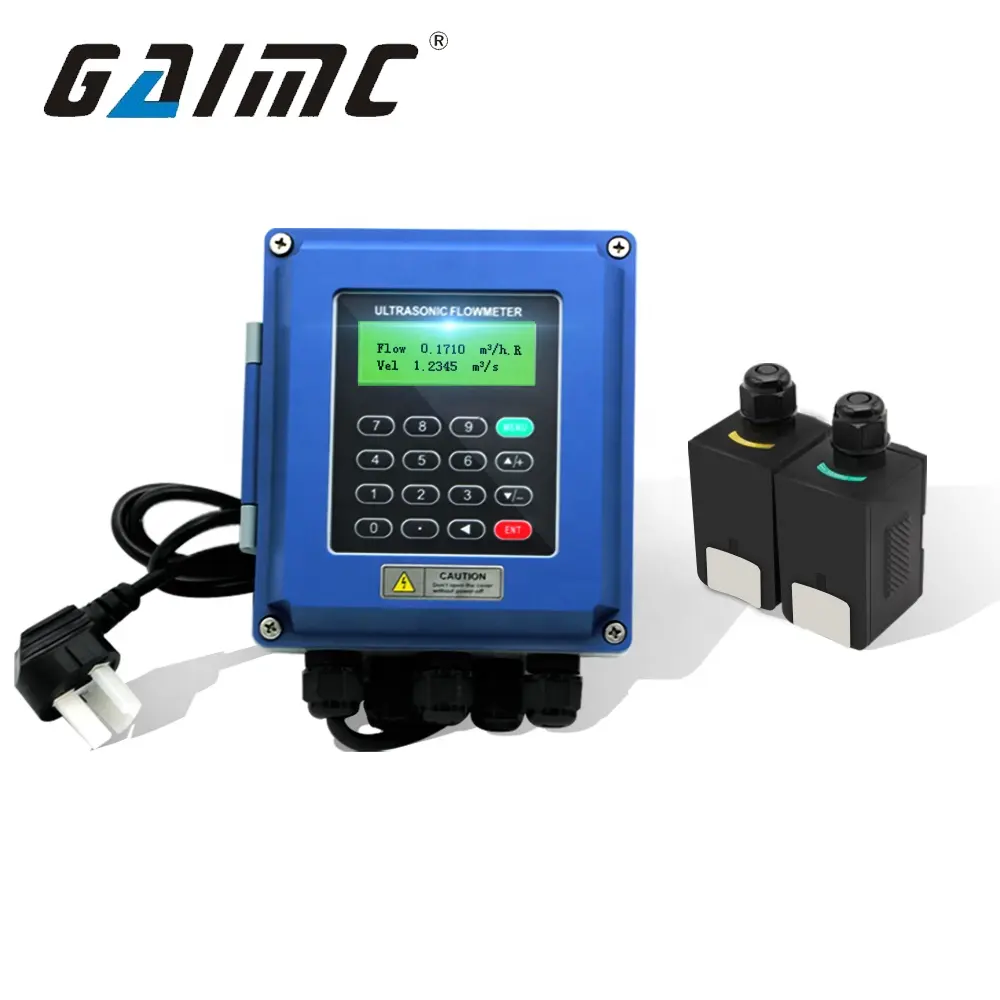Misuratore di portata ultrasonico portatile in acciaio inossidabile GUF120A-W misuratore di portata ultrasonico digitale GAIMC