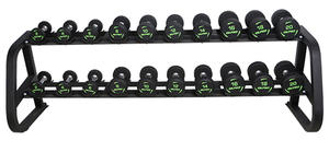 Support de rangement commercial pliable pour haltères (10 paires) en acier et fonte – Sécurité et durabilité pour les ensembles d'haltères de salle de sport - Product Image 3