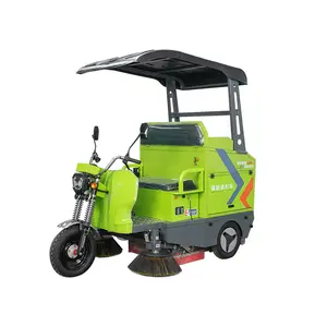 cleaning Machine ZMX-S1400B Electric Street 3 Wheel Steering Road Sweeper Cleaning Road Sweeping Machine in China