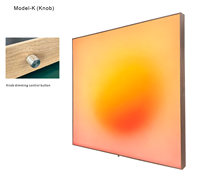 Tableau mural LED moderne effet coucher de soleil, boîte à lumière dégradée en acrylique rétroéclairée, peinture décorative pour éclairage d'ambiance de salon