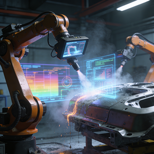 Vision 3D <span class=keywords><strong>KUKA</strong></span> pour la peinture automobile par pulvérisation garantit un revêtement uniforme précis, guidage de trajectoire précis à grande vitesse, alliage d'aluminium - Product Image 1