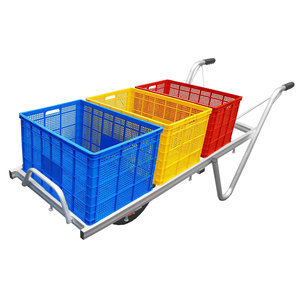 Gerobak Dorong Platform TC2404, Troli Platform Tangan Berbahan Aluminium dengan Ban Pneumatik 13 x 3 inci - Product Image 6