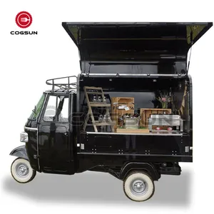 Cogsun camion de restauration électrique chariot de restauration rapide camion de crème glacée tricycle chariot de restauration bar à bière mobile tuk tuk