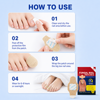 Canglv Patchs de Renouvellement des Ongles Respirants à l'Hydrogel, Traitement Extra Fort pour Mycoses des Ongles des Pieds et des Mains, Réparation Nuit 8 Heures, 10ml