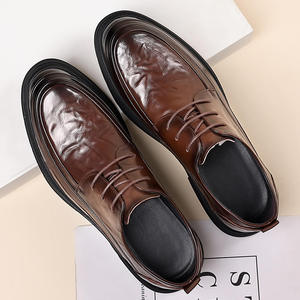 Nouvelles sandales d'été pour hommes - Cuir de vachette de qualité supérieure, chaussures en cuir décontractées et habillées à découpes - Product Image 2