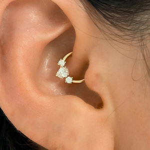 CANNER Factory Wholesale S925 Sterling Silver CZ Opal <b>Cartilage</b> Jewelry 18K Gold Piercing Clicker <b>Hoop</b> Earrings for Woman - Product Image 3