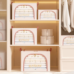 Складной ящик для хранения большой вместимости, стальной каркас для одежды, игрушек, стеганые одеяла, системы и Органайзеры - Product Image 5