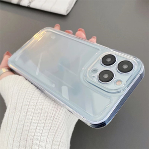 Custodia in <span class=keywords><strong>Silicone</strong></span> morbido <span class=keywords><strong>trasparente</strong></span> di lusso <span class=keywords><strong>trasparente</strong></span> <span class=keywords><strong>Cover</strong></span> antiurto per <span class=keywords><strong>iPhone</strong></span> 17 16 <span class=keywords><strong>11</strong></span> Pro Max XR accessori per telefoni cellulari - Product Image 4