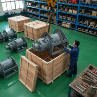 Mini treuil hydraulique de 2 tonnes avec long câble pour levage, idéal pour l'exploitation minière, les plateformes de forage, le remorquage et l'équipement d'ingénierie