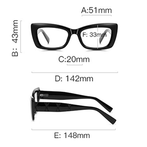 Nuovissimi Occhiali Anti Luce Blu Unisex per Adulti, Montatura Piatta Comoda Stile Occhio di Gatto, Leggera in TR90, Moda Europa e America - Product Image 3