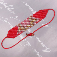 Simple Ins Bohême fait à la main réglable personnalisé japon importé Miyuki perle de rocaille tissé tressé cinq étoiles Bracelet dames