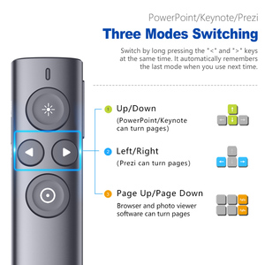 Uzaktan kumanda 50m N95s Pro lazer işaretçi sunum Clicker Powerpoint sunumları için hava fare ile - Product Image 3