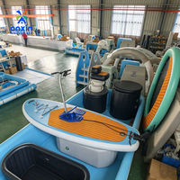 Vélo aquatique gonflable commercial haut de gamme en PVC pour SUP, équipement de sport nautique d'extérieur pour sites touristiques