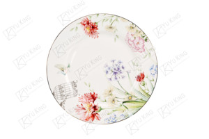 Đĩa Ăn Tối Bằng Gốm Bộ Đồ Ăn Bằng Sứ Bộ Đồ Ăn Phòng Khách Trung Quốc Xương Mới Thiết Kế Họa Tiết Hoa Cây - Product Image 4